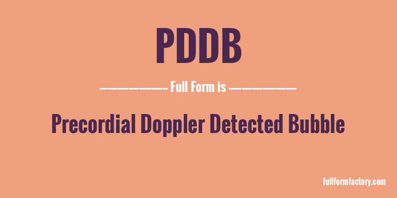 pddb-full-form