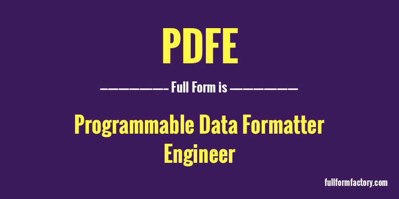 pdfe-full-form
