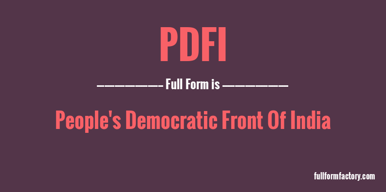 pdfi-full-form