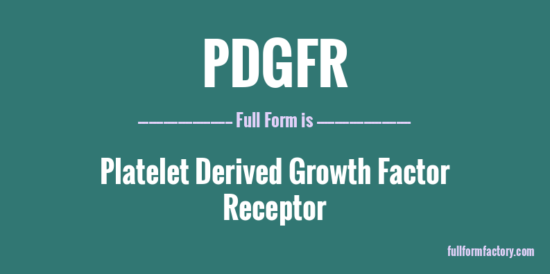 pdgfr-full-form