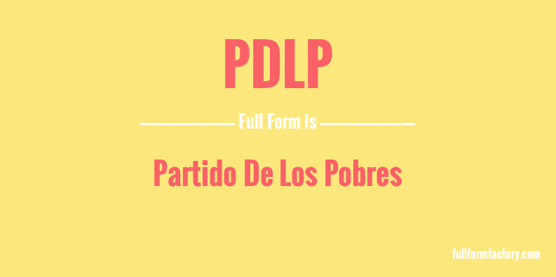 pdlp-full-form