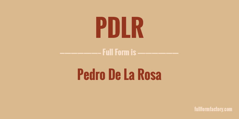 pdlr-full-form