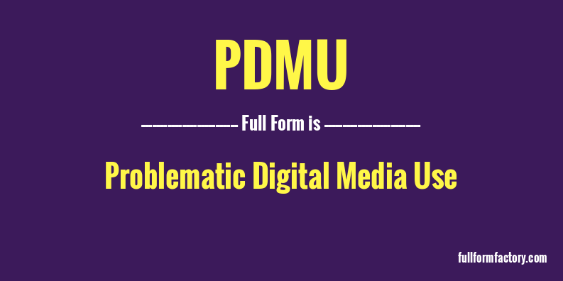 pdmu-full-form
