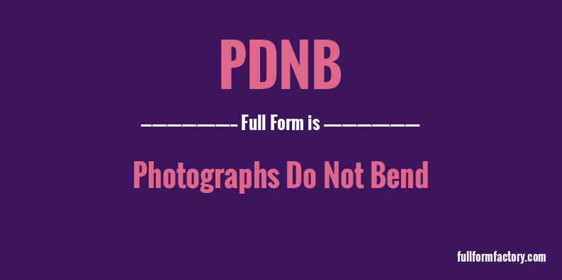 pdnb-full-form