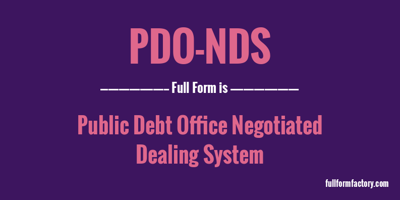 pdo-nds-full-form