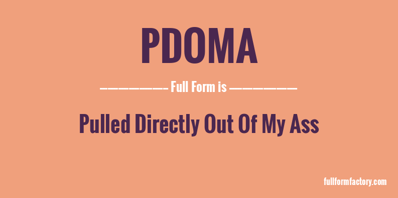 pdoma-full-form