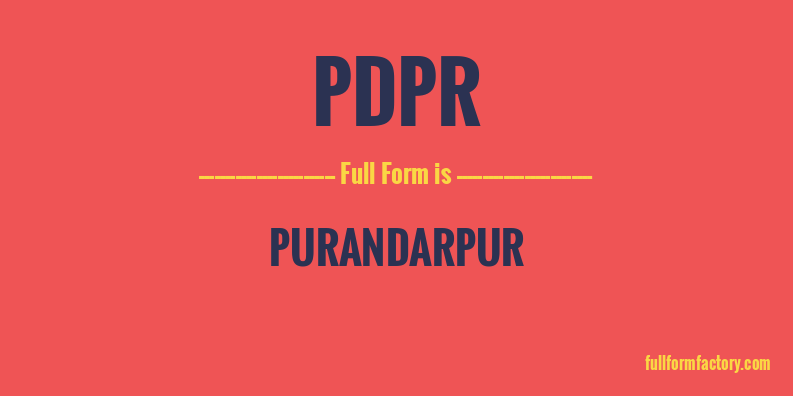 pdpr-full-form