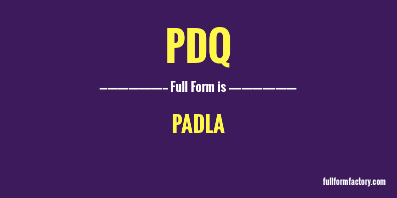 pdq-full-form