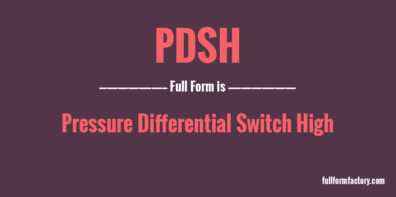 pdsh-full-form