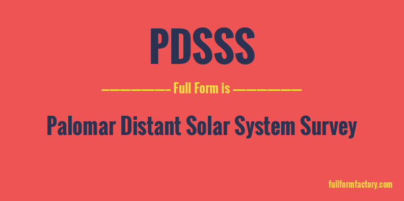 pdsss-full-form