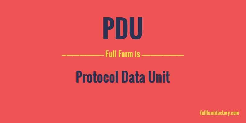 pdu-full-form