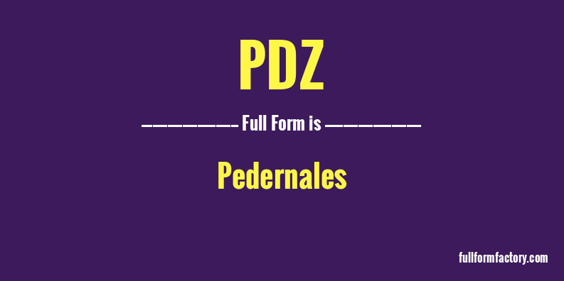 pdz-full-form