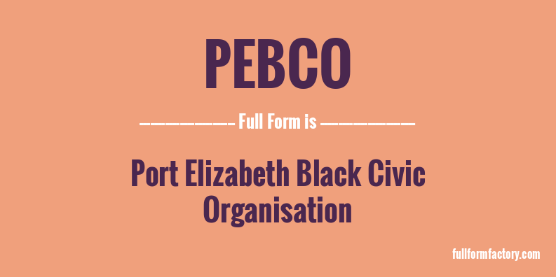 pebco-full-form