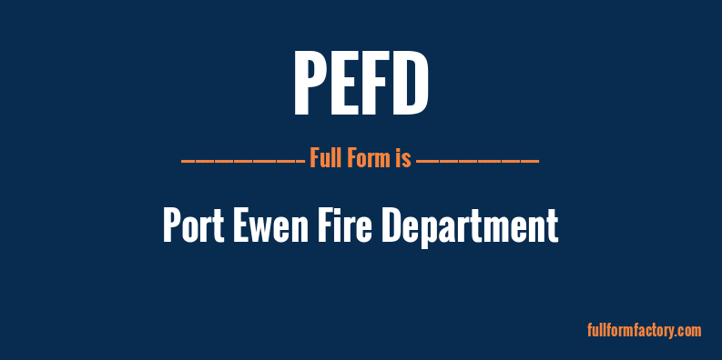 pefd-full-form