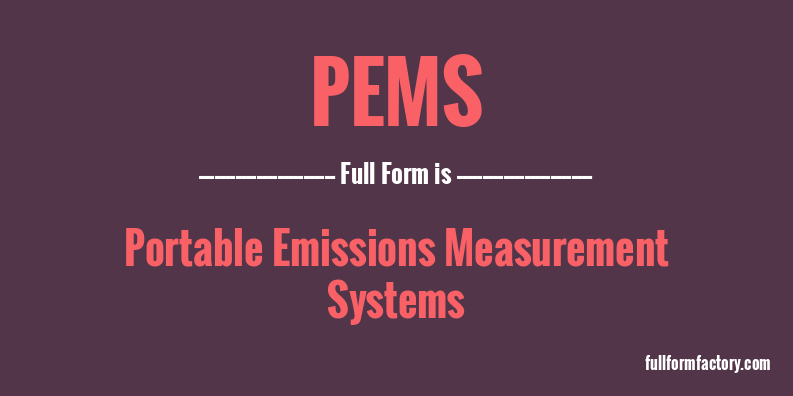 pems-full-form
