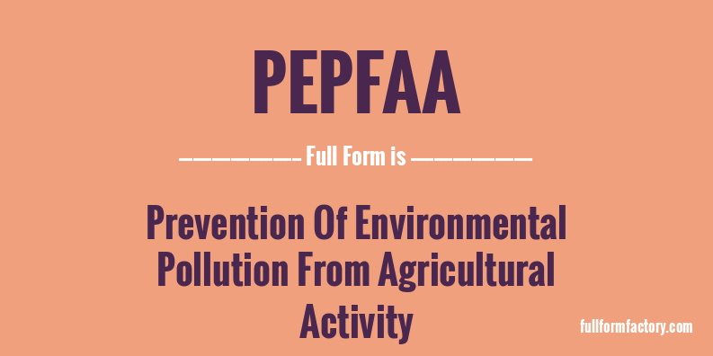 pepfaa-full-form