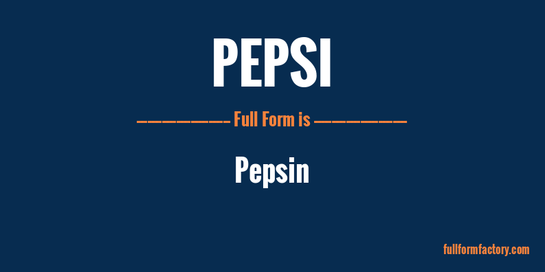 pepsi-full-form