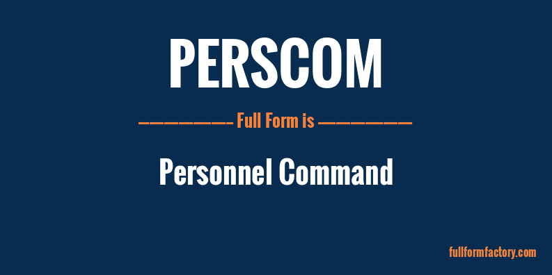 perscom-full-form