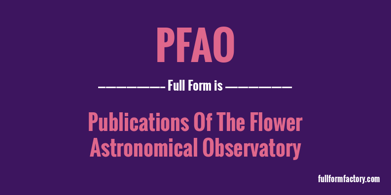 pfao-full-form
