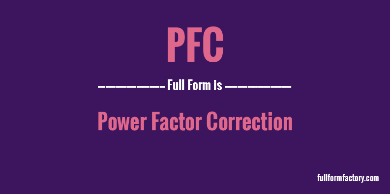 pfc-full-form