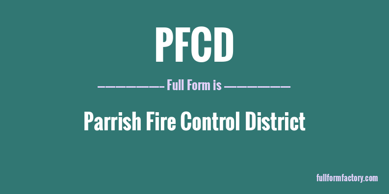 pfcd-full-form