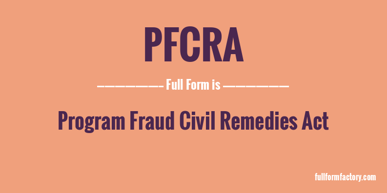 pfcra-full-form