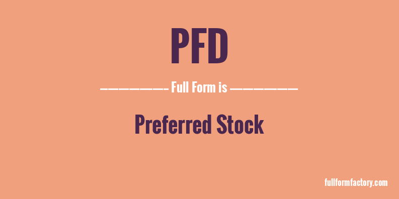 pfd-full-form