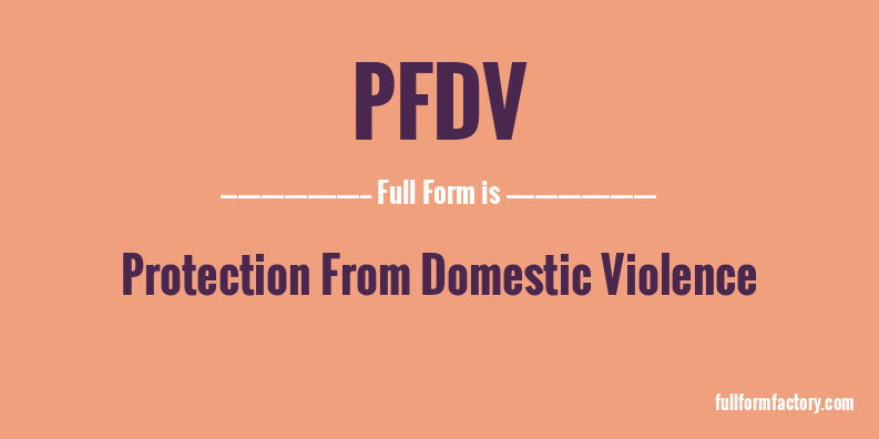 pfdv-full-form