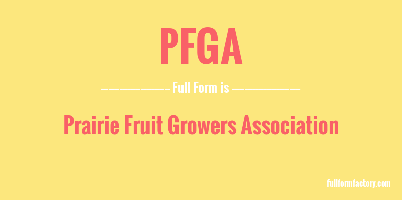 pfga-full-form