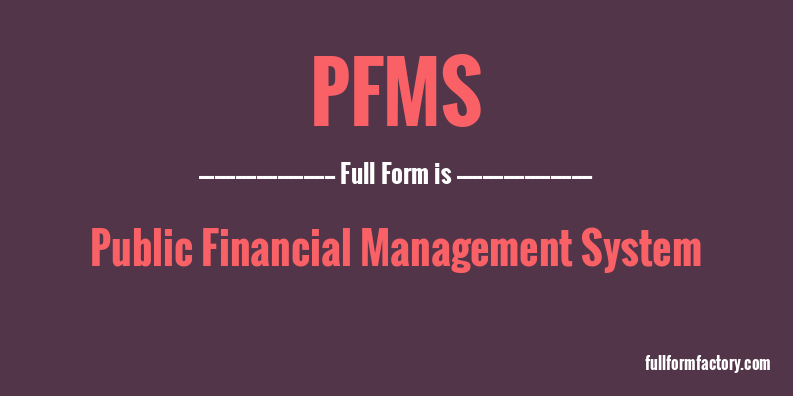 pfms-full-form
