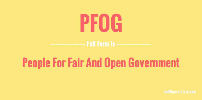 pfog-full-form