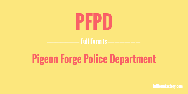 pfpd-full-form