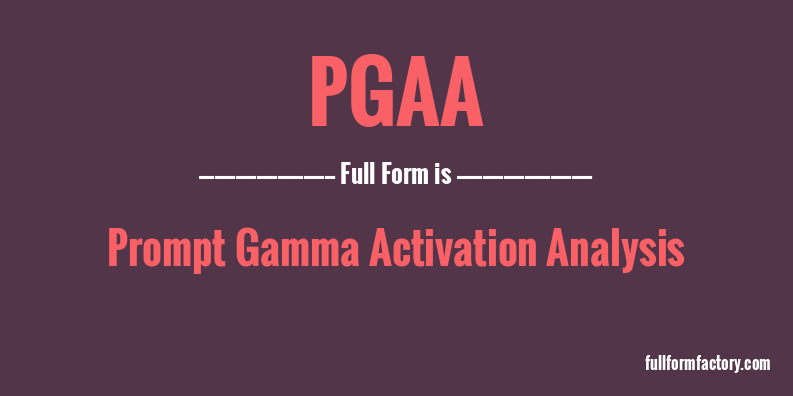 pgaa-full-form