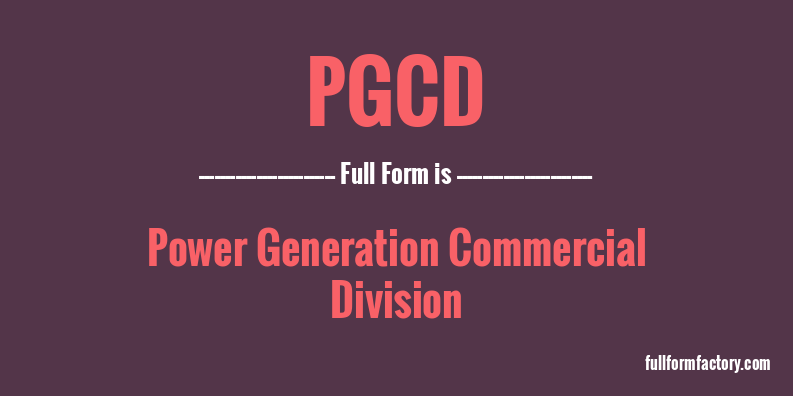 pgcd-full-form