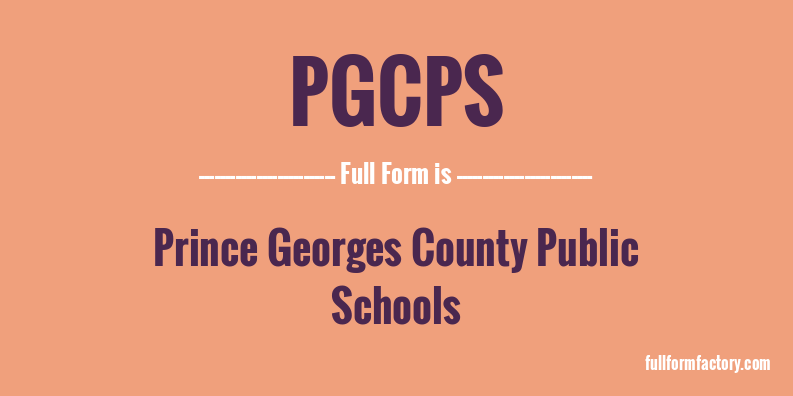 pgcps-full-form