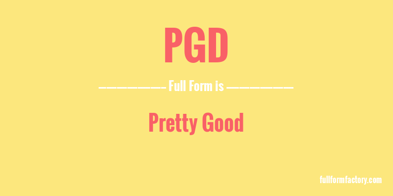 pgd-full-form