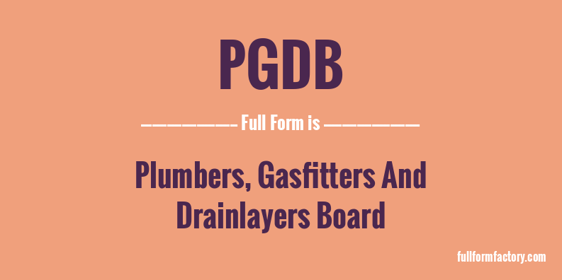 pgdb-full-form