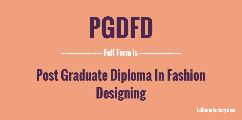 pgdfd-full-form