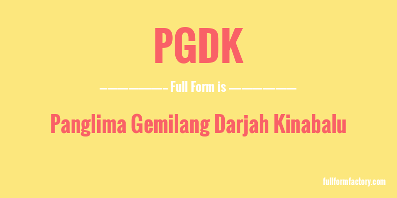pgdk-full-form