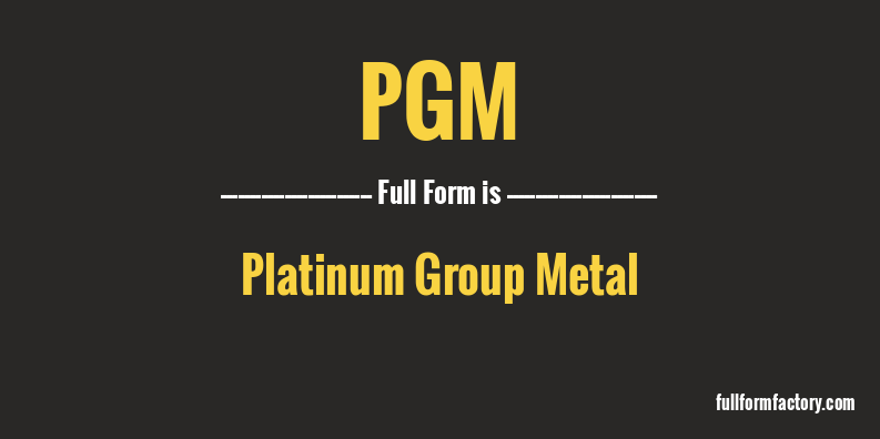pgm-full-form