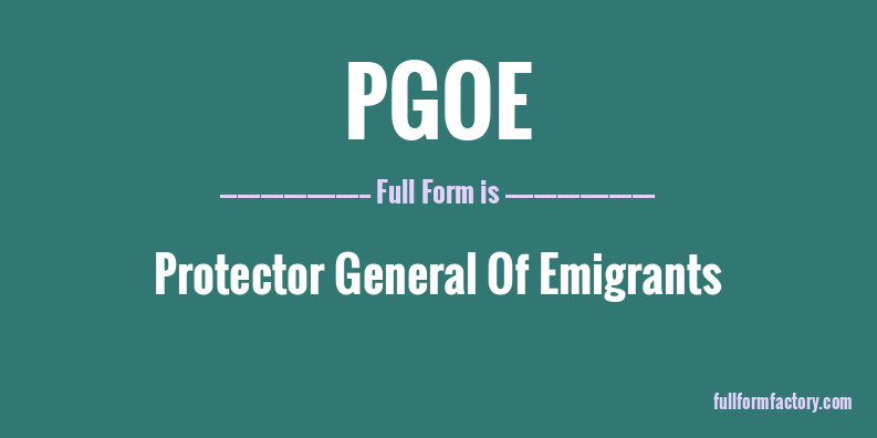pgoe-full-form