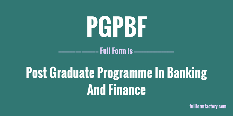 pgpbf-full-form