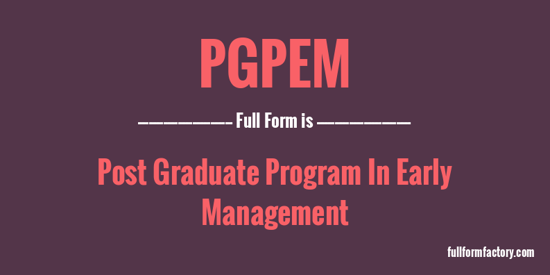 pgpem-full-form