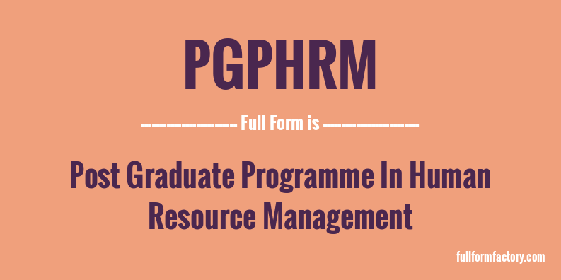pgphrm-full-form