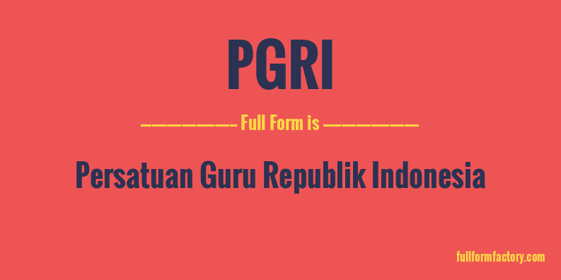pgri-full-form