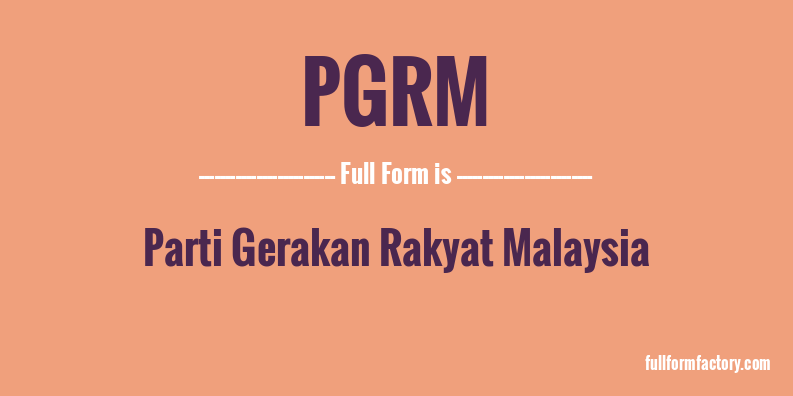 pgrm-full-form