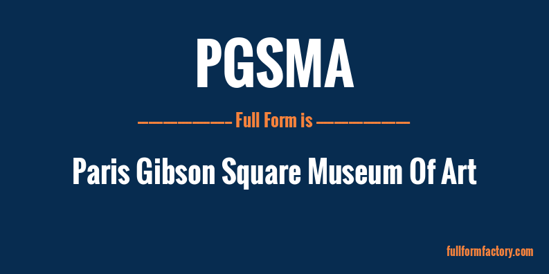 pgsma-full-form