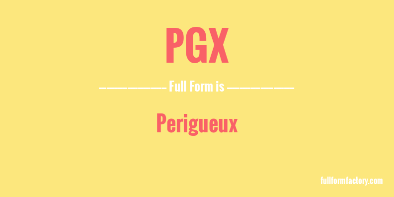pgx-full-form