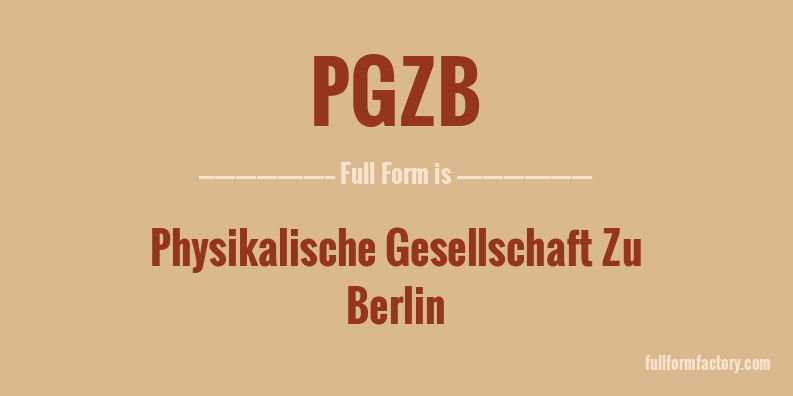 pgzb-full-form