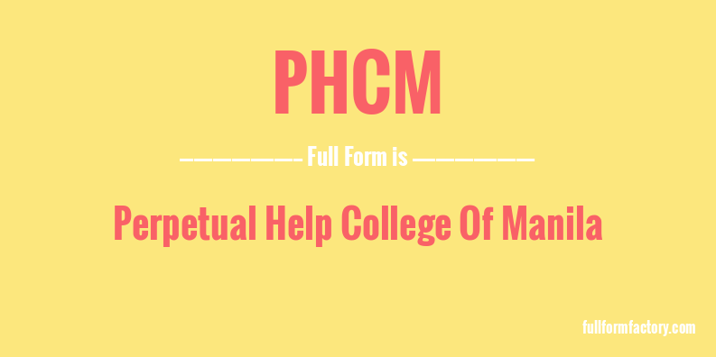 phcm-full-form